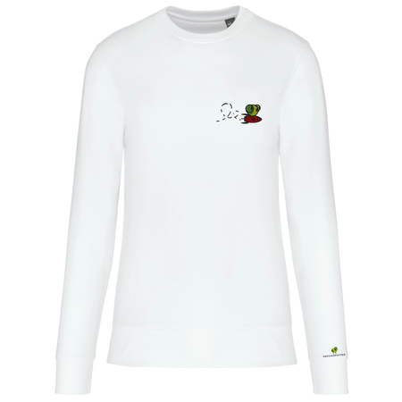 Fonceur - Sweat écoresponsable, à col rond, unisexe personnalisé brodé 