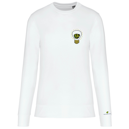 Inspiré - Sweat écoresponsable, à col rond, unisexe personnalisé brodé