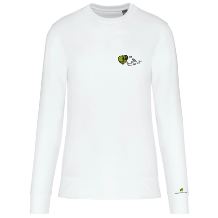 Loquace - Sweat écoresponsable, à col rond, unisexe personnalisé brodé
