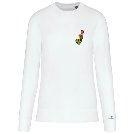 Positif - Sweat écoresponsable, à col rond, unisexe personnalisé brodé 