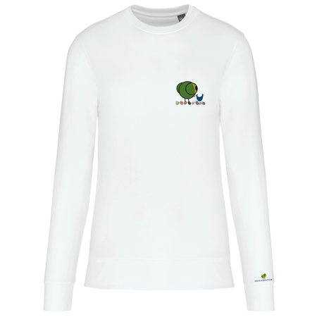 Prudent - Sweat écoresponsable, à col rond, unisexe personnalisé brodé