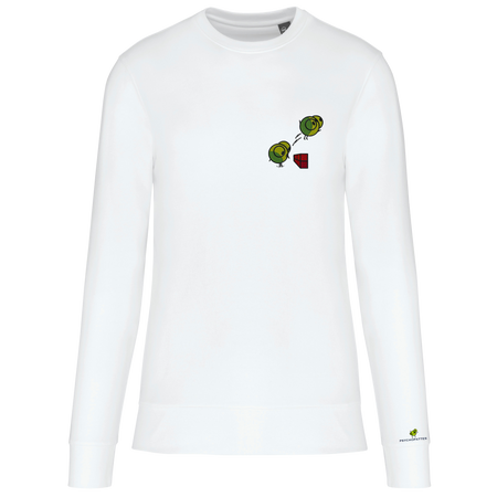 Vif - Sweat écoresponsable, à col rond, unisexe personnalisé brodé 