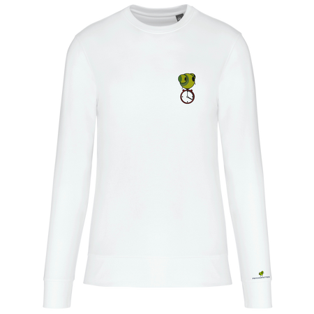 Efficace - Sweat écoresponsable, à col rond, unisexe personnalisé brodé